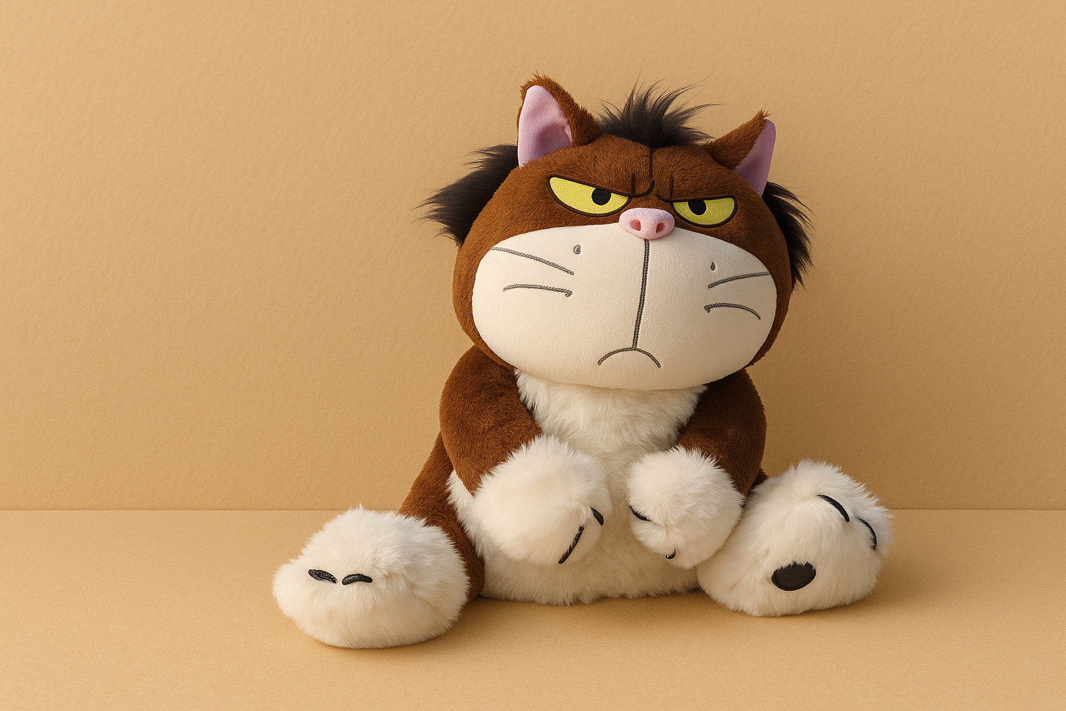 Grumpy Cat Plush Toy – Soft Fluffy Animal Toy
