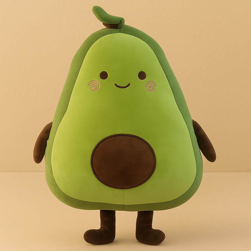 Avocado Plush Toy – Cute Fruit Soft Toy