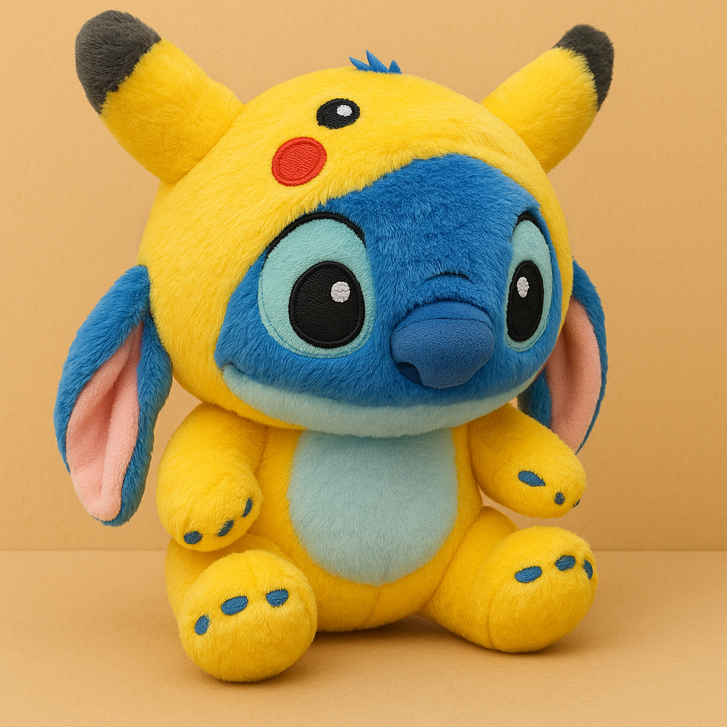 Cute Cartoon Hoodie Plush Toy – Soft Yellow Character Toy